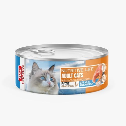 BPA Nutritive Life Somon Balıklı Yetişkin Kediler için Konserve Yaş Kedi Maması, (24 x 80 gr)