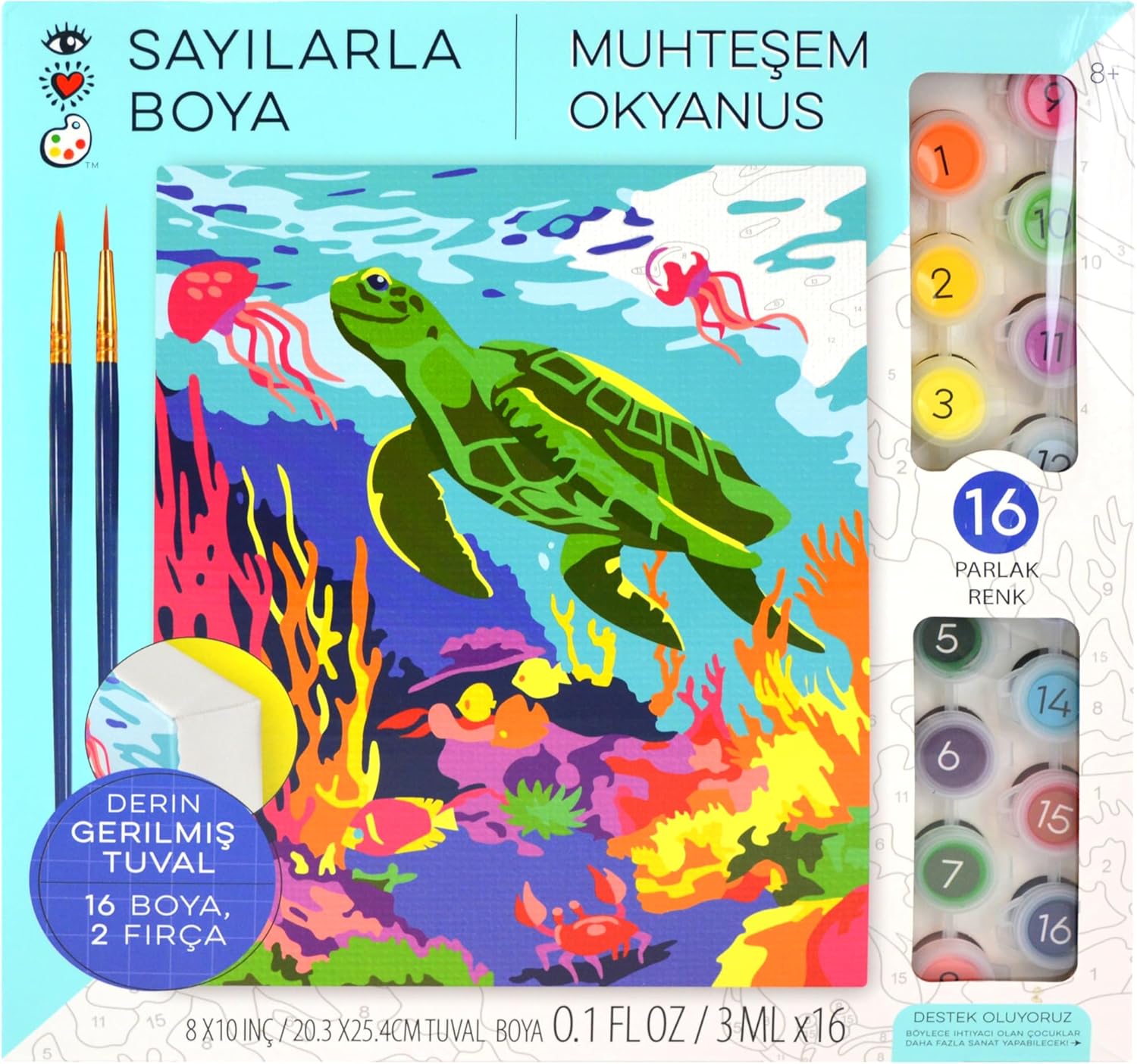 Alternative view of And Arts Numaralarla Boya Seti Amazing Ocean 9207
