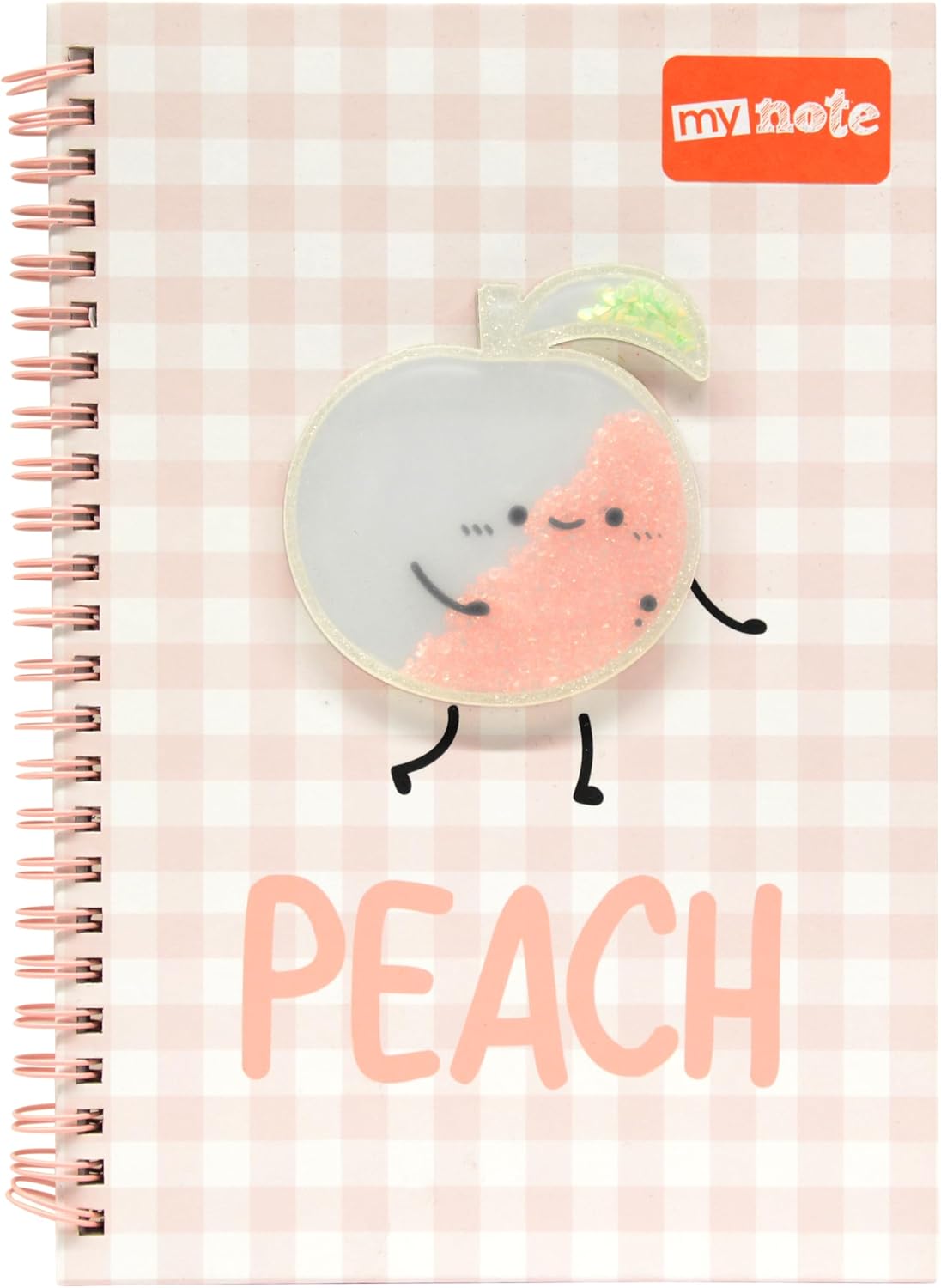 A5 Spiralli Şeftali Desenli Defter 60 Yp