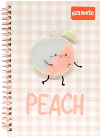 Alternative view of A5 Spiralli Şeftali Desenli Defter 60 Yp