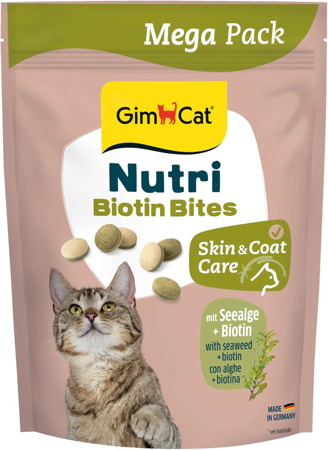 Gimcat Nutri Biyotin Deniz Yosunlu Kedi Ödülü 425 gr - Boy - Cilt ve Tüy Bakımı