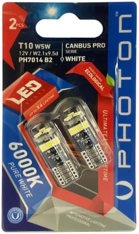 Alternative view of PHOTON Ampul T10 W5W 12V Canbus Pro Led (2'Li Blister) PHT PH7014 B2