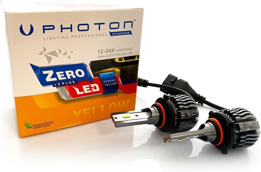 PHOTON Ampul Zero Hb3 9005 / Hb4 9006 Xtreme Yellow Fansız Led 12V-24V Headlight PHT ZR3725 XY