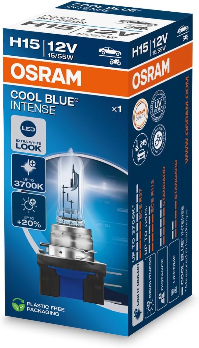Ampul 12V H15 15/55W Blue Intense Serisi%20 Fazla Beyaz Işık OSR 64176CBN