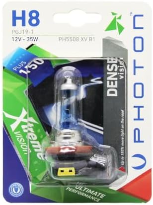 PHOTON Ampul H8 12V 35W Xtreme Vision +%150 Fazla Işık (Tekli Blister) PHT PH5508 XV B1