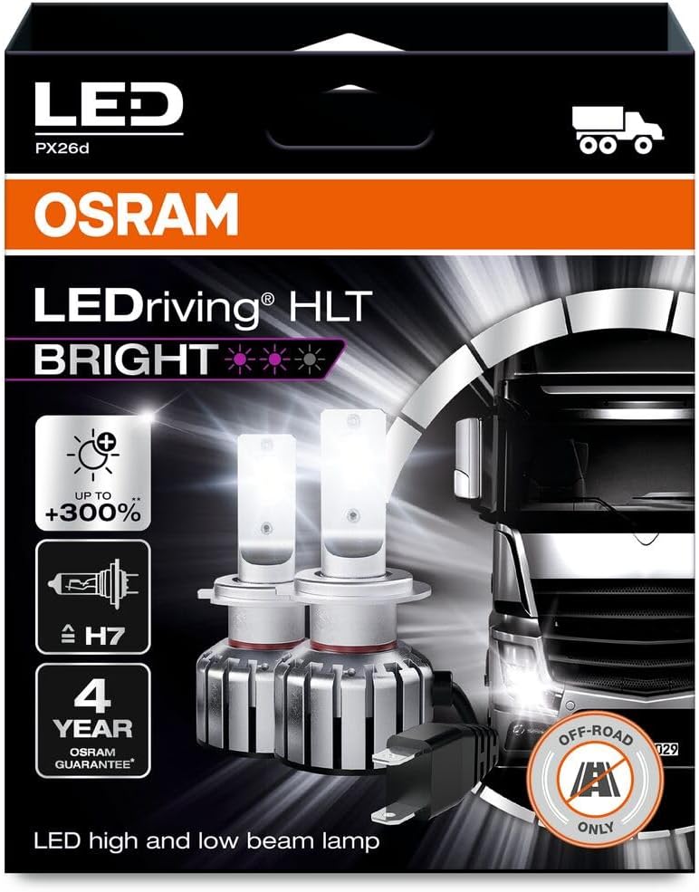 Ampul H7 Ledriving Bright 18W 24V Px26D Fs2 OSR 64215DWBRT-2HFB