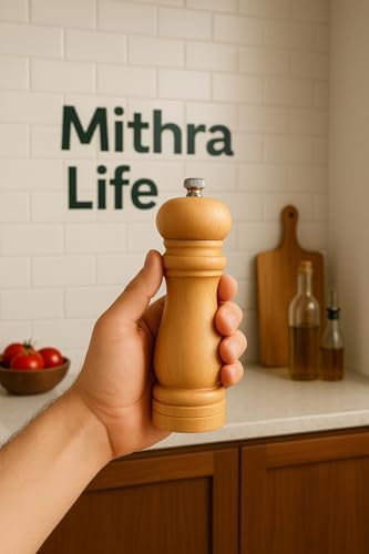 Alternative view of Life 2 li Orta Boy Bambu Gövdeli Ahşap Tuz Karabiber Değirmeni Öğütücü Kahverengi MIT1248