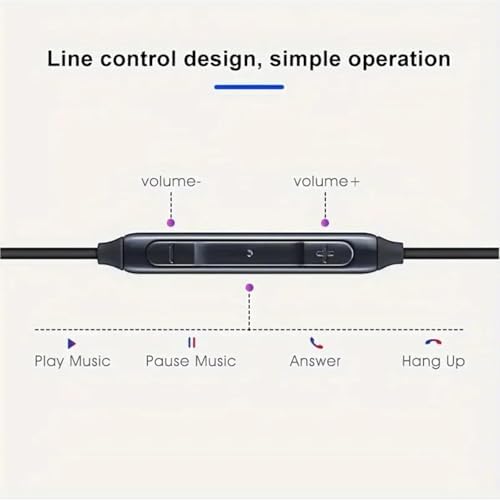 Alternative view of Type-C Kablolu Kulak İçi Kulaklık – Gürültü Önleyici Mikrofon, Dahili Ses Kontrol, Ergonomik Silikon Uçlar, HD Ses, Tüm Type-C Cihazlarla Uyumlu (Siyah)