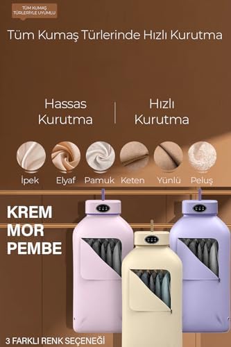 ROBO Katlanır Çamaşır Kurutma Makinesi Pembe
