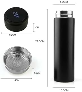 Alternative view of 0,5l Dijital Led Göstergeli Akıllı Vakumlu Sıcaklık Ölçerli Termos Siyah