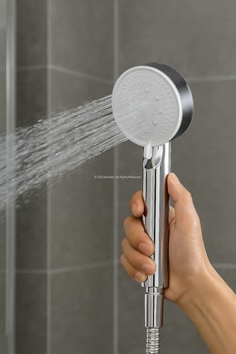 Alternative view of Turbo Duş Başlığı, Yüksek Basınçlı El Duşu, 5 Fonksiyonlu Duş Başlığı (Krom Turbo Set)