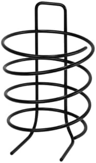 19 cm Metal Saç Kurutma Makinesi Standı – Spiral Tasarımlı Masaüstü ve Duvar Tipi Fön Makinesi Tutucu