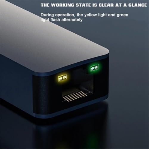 Usb Type C Adaptör Ethernet Dönüştürücü Metalik Gri