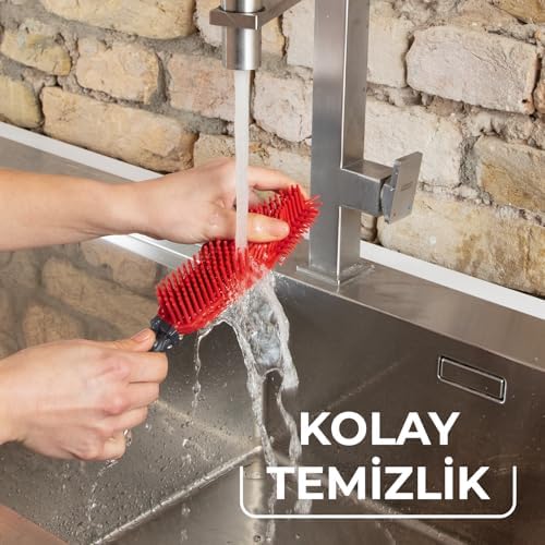 vileda Pet Pro Elektrostatik Tüy Toplayıcı Fırça, Dar alanlar için ideal, Yıkanabilir, Uzun ömürlü