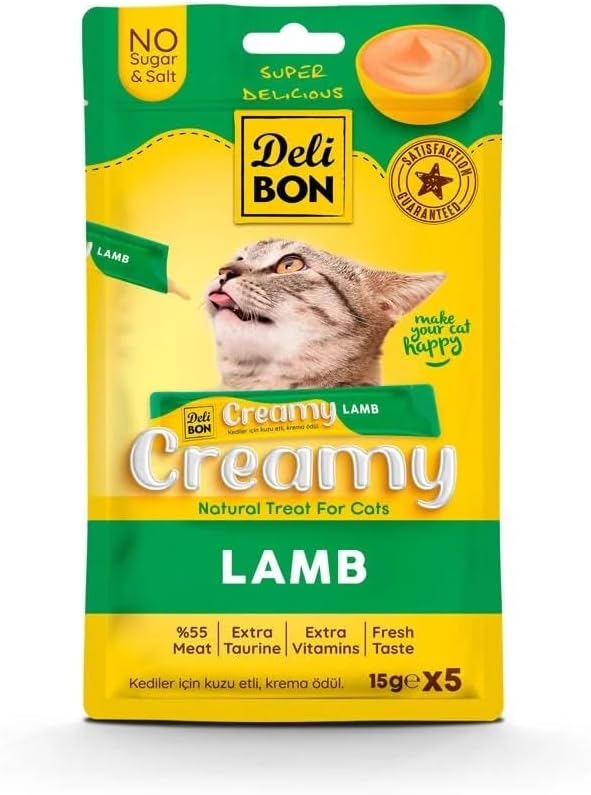 Delibon Creamy Ödül Maması Kuzulu 15gr 5li Paket