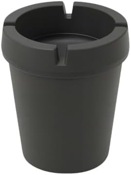 Alternative view of 2'Li Gri Kokusuz Küllük – Araç İçi, 10 cm, Kapaklı, Koku ve Duman Hapseden Kompakt Tasarım