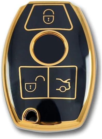 Alternative view of AutoHan Keys Lüks Anahtar Kılıfı, Siyah-Altın, Kaplama, 2001-2016 Be Tipi Model