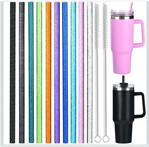 Alternative view of 6 Adet Quncher Renkli Simli Glitter Pipet 1 Temizleme Fırçası