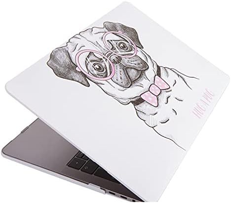 Air M1 Kılıf 13 inç Uyumlu Sert Kapak Koruyucu Lazer Baskı Hayvan Dostları TouchID M1 Air A2337 A2179 A1932 Pembe