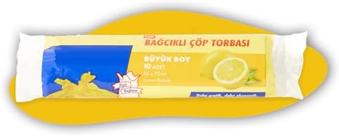 Alternative view of Tuffy’s Büyük Boy Çöp Torbası 65x73 cm – 50 Adet Limon Kokulu Bağcıklı Çöp Poşeti – Dayanıklı ve Sızdırmaz Mutfak Çöp Torbası