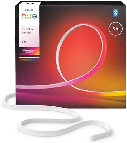 Alternative view of Hue OmniGlow 5 m mikro LED ışık şeridi, 4500 lm, canlı renkler ve ambiyans, esnek iç aydınlatma, eşit ışık, kesilebilir, uygulama ve ses kontrolü