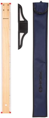 Hidex Ahşap T-Cetveli 60 cm (Sökülebilir Başlık, Kumaş Kılıf)