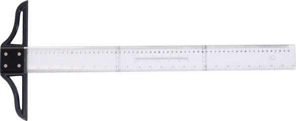 Hidex Akrilik T Cetveli 60 cm (Sökülebilir Başlıklı)