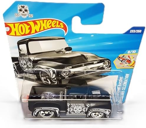 Alternative view of - ´56 Custom Pickup Truck - Celebration Racers 8/10 - JBB43 - Short Card - Dia De Los Muertos - Mattel 2025 – Lisans Modeli - 1:64