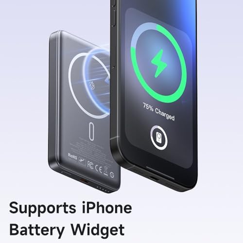 Alternative view of MC-4651 10000mAh 20W Metal Ultra İnce Manyetik Kablosuz Powerbank - Siyah