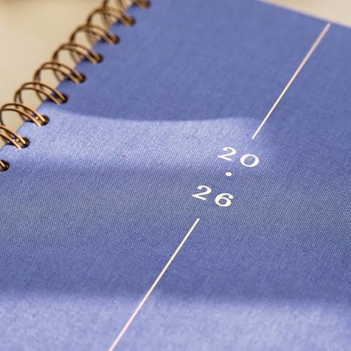 2026 A5 Spiralli Haftalık Ajanda 12 Aylık - Lila