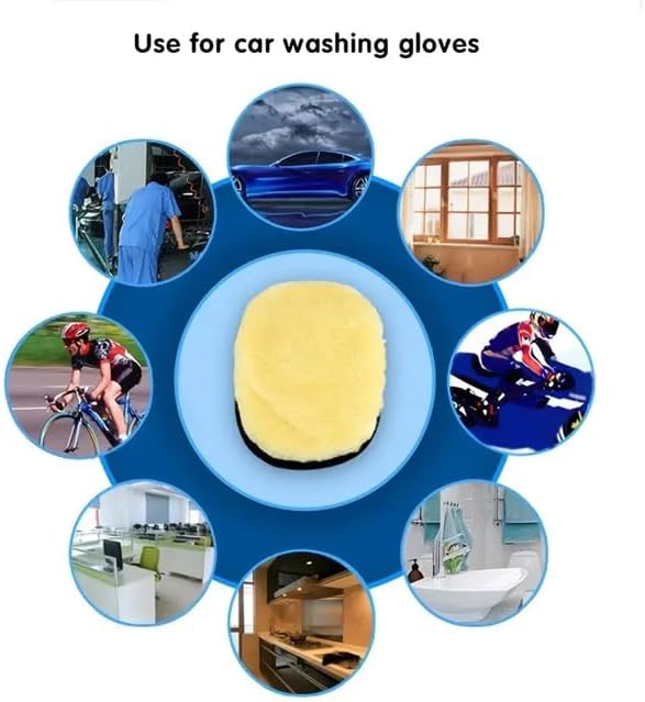 Alternative view of Mikrofiber Araba Yıkama Eldiveni | Çift Taraflı Oto Temizleme ve Parlatma Bezi | Yumuşak Çizmez Yapı | Car Wash Mitt for Vehicle Detailing
