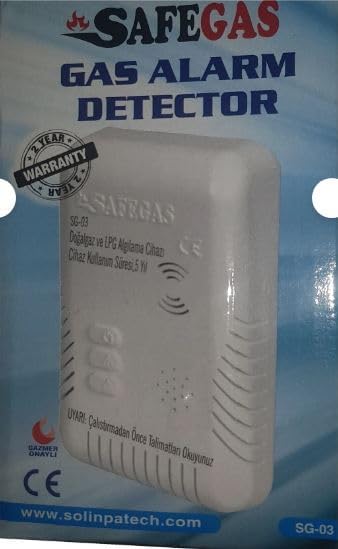 Alternative view of Safegaz Doğalgaz ve LPG Gaz Alarm Cihazı, CE Belgeli ve Gazmer Onaylı, Selenoid Vana Uyumlu