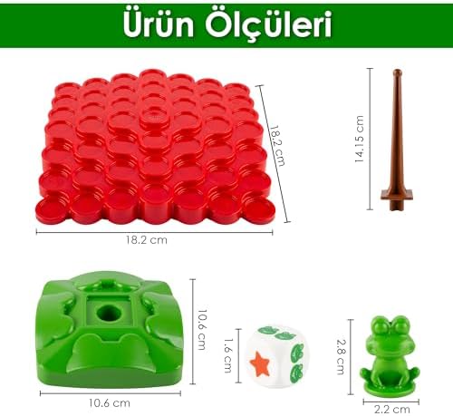 Alternative view of Kurbağa Denge Oyunu, 3+ Yaş, 50 Parçalı, Ebeveyn Çocuk Etkileşimli, Eğitici Zeka ve Oyunu, Aile Kutu Oyunu