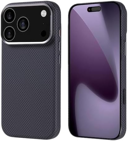 Alternative view of 17 Pro İçin Kılıf Uyumlu Şarj Özellikli Karbon Fiber Görünümlü Nekst Kapak (Siyah)