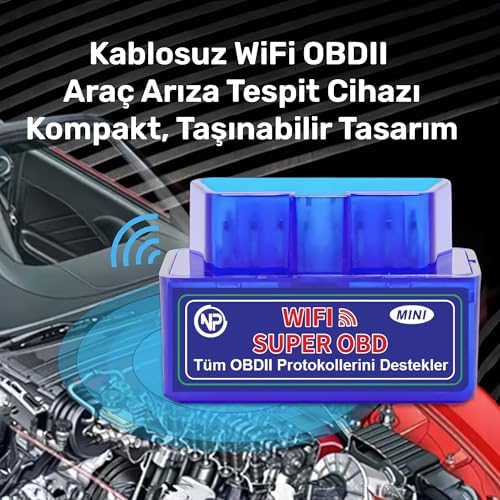 Alternative view of NPO NPC12 Kablosuz Wi-Fi Mobil Uygulama Destekli Türkçe OBDII Araç Arıza Tespit ve Silme Cihazı