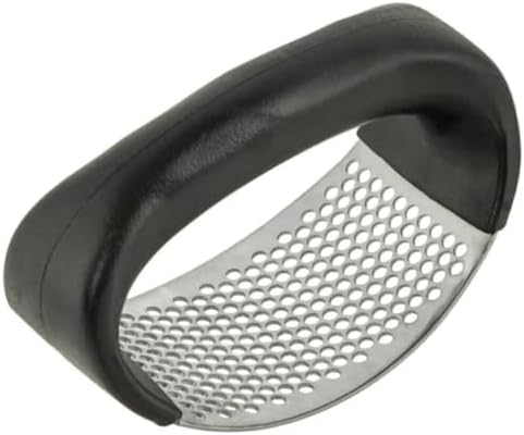 Paslanmaz Çelik Sarımsak Ezici – Ergonomik Saplı Rocker Model, Kolay Temizlenebilir, Dayanıklı ve Pratik Sarımsak Presi