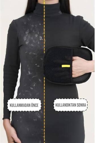 Alternative view of Kedi Köpek Tüy Toplayıcı Çift Taraflı Statik Temizlik Eldiveni | Giysi, Halı, Koltuk ve Mobilya için Tüy Temizleme Eldiveni | Dayanıklı, Ergonomik, Kolay Kullanım (Standart, Adet, 1)