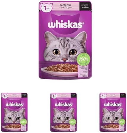 Whiskas Somonlu Poşet Yaş Mama 85 G Tekli Paket (4 paketi)