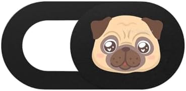 Alternative view of Webcam Cover 3 Lü Set Laptop Tablet Telefon Uyumlu Pug Köpek Desenli Kamera Kapatıcı Ultra İnce Gizlilik Koruma Slider Kapak Çok Renkli