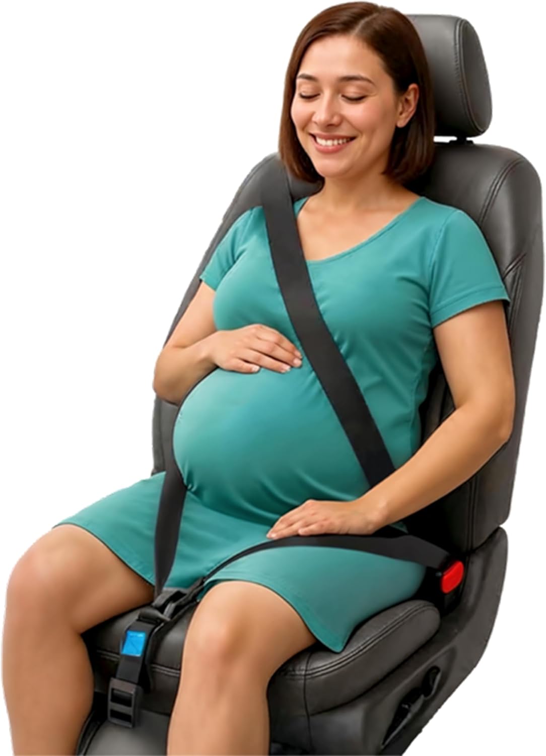 Alternative view of Karf MomSafe Hamile Emniyet Kemeri Aparatı, Araç Koltuğu için Güvenlik Kemeri Düzenleyici, Siyah, Gebelik Döneminde Konforlu Sürüş
