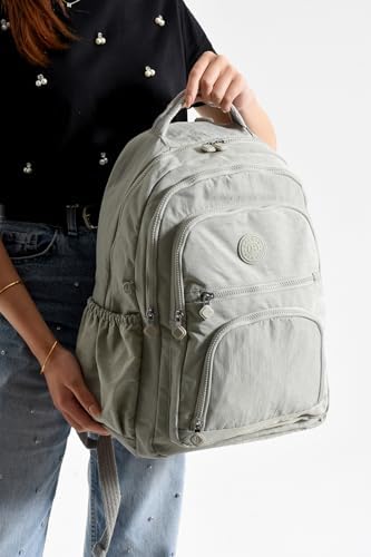 louisiana polo Bolsas Kadın Okul Sırt Çanta Açık Gri 1087