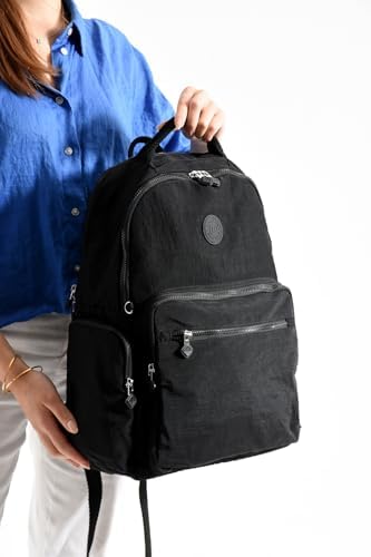 louisiana polo Bolsas Kadın Okul Sırt Çanta Siyah 1094