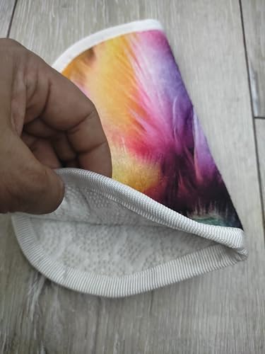 Çocuk Emniyet Kemeri Düzenleyici, Gökkuşağı Renkleri, Araba Koltuğu Kemer Koruyucu, Konforlu Seyahat Aksesuarı, Kaymaz iç yüzey, Boyun kesme önleyici, Voleur kumaş