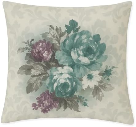 Dijital Baskı Bitki ve Yaprak Desenli Dekoratif Yastık Kılıfı 45x45 cm – Fermuarlı, Yıkanabilir, Modern Doğal Tasarım, 4’lü Set – İç Yastık Dahil Değildir