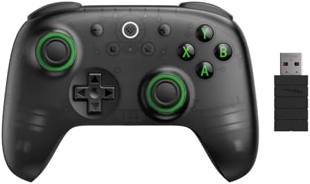 Alternative view of 8BitDo 2C Controller for Windows PC and, with 1000 Hz Polling Rate, Hall Effect Joysticks and Triggers, and Remappable L4/R4 Bumpers (Transparent)