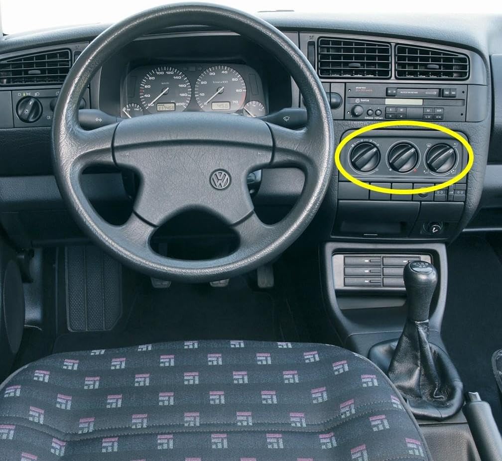 Kalorifer Kumanda Paneli Düğmeleri 1H0819045C VW Golf 3 ile uyumlu 1992-1998