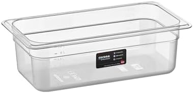 1/3 Dikdörtgen PC Gastronom Küvet Gövde 325x176x100