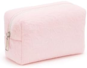 Peluş Yumuşacık Makyaj Çantası - Kozmetik Organizeri (Pembe)