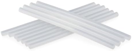 İnce Mum Silikon Çubuk 7.5 mm x 150 mm (20 Adet) | Şeffaf Silikon Mum | Silikon Tabancası İçin Uyumlu Yapıştırıcı Çubuklar