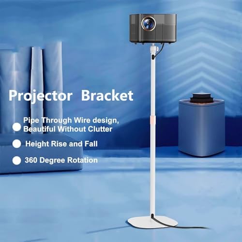 130 CM Ayarlanabilir Projektör Standı – Gimbal Tip, Metal Gövde, 5 kg Taşıma Kapasiteli, Kablo Geçişli Teleskopik, 60-130 CM Yükseklik, 20×34 CM Tabanlı | TY07